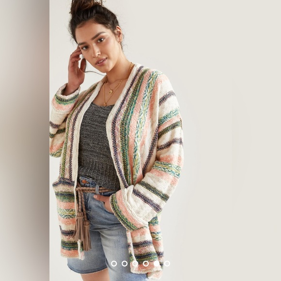 Anthropologie Pilcro Striped Cardigan XS/S - Picture 4 of 8